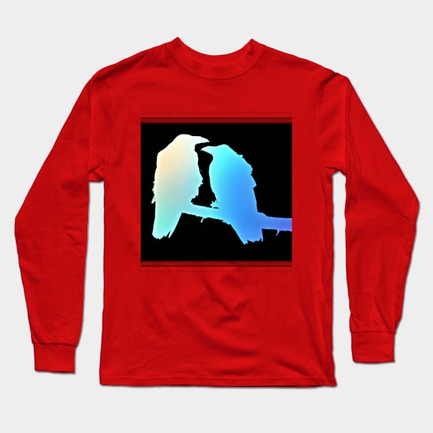 The Ravens in Negative Long Sleeve T-Shirt by aTypical bird